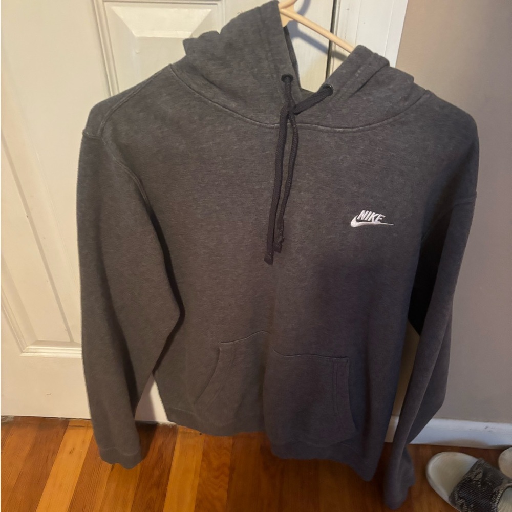 Dark grey mens nike hoodie sweatshirt